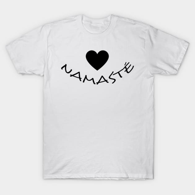 Namaste Heart T-Shirt by ZenNature